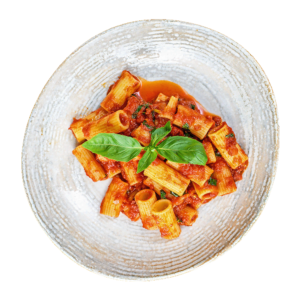 RIGATONI AL POMODORO E BASILICO